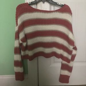 🌟 Final Price AE Cropped Striped Sweater